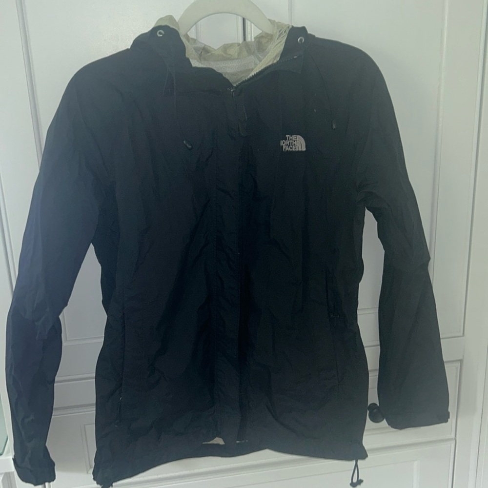 Women’s Black North Face Rain Jacket